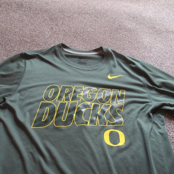 Dri fit Mens Oregon Ducks Nike Dri Fit Long Sleeved shirt Large - Picture 2 of 6